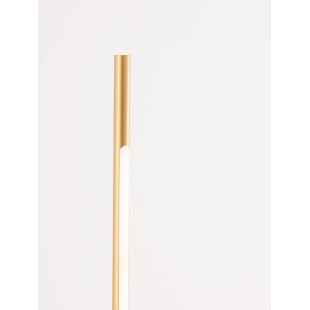 Lampa podłogowa minimalistyczna regulowana Darren H140cm LED 3000K złoty mosiądz