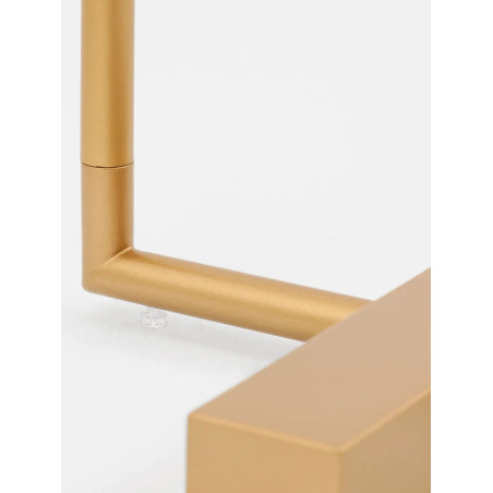 Lampa podłogowa minimalistyczna regulowana Darren H140cm LED 3000K złoty mosiądz