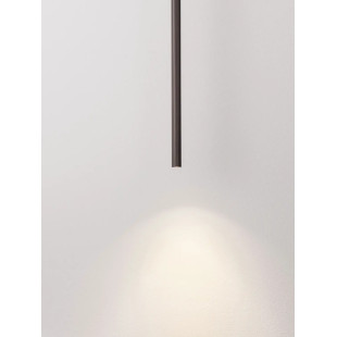 Lampa wisząca tuba ryflowana Ripp LED CCT 2700-3000-4000K 2cm H60cm perłowy czarny