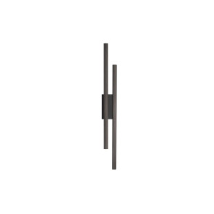 Kinkiet podwójny ryflowany Ripp LED CCT 2700-3000-4000K 60cm perłowy czarny