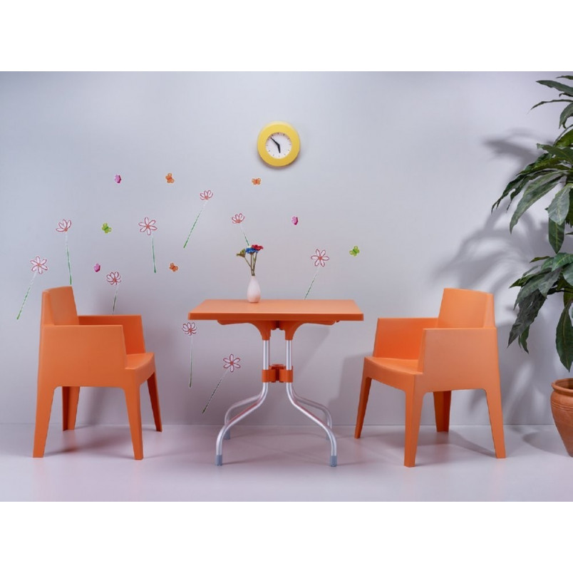 Krzesło ogrodowe Siesta Box pomarańczowe - Komfort i styl!