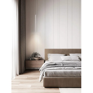 Lampa wisząca tuba ryflowana Ripp LED CCT 2700-3000-4000K 2cm H60cm biała