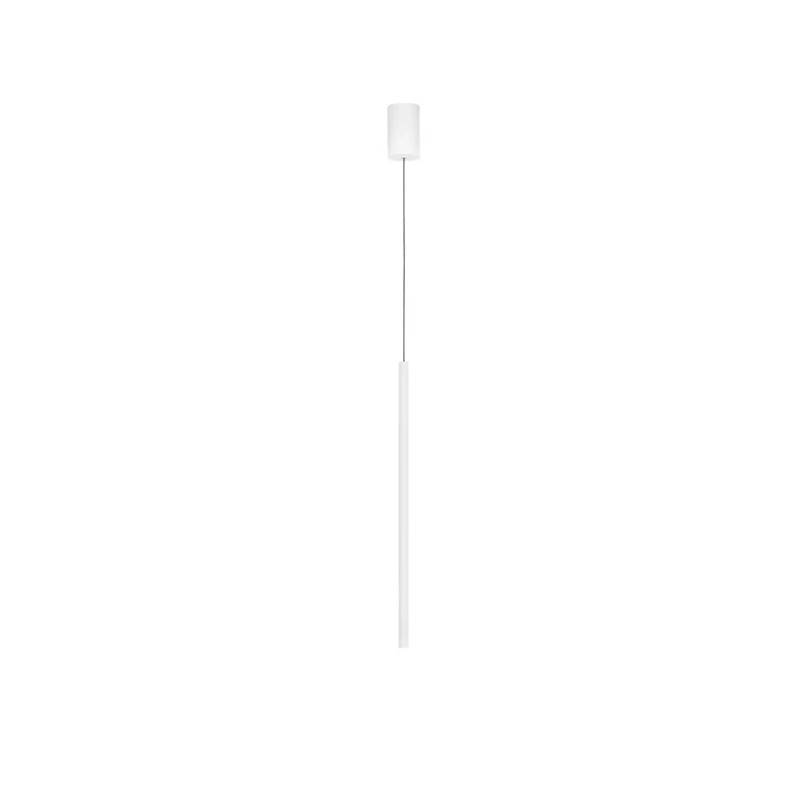 Lampa wisząca tuba ryflowana Ripp LED CCT 2700-3000-4000K 2cm H60cm biała