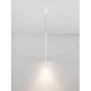 Lampa wisząca tuba ryflowana Ripp LED CCT 2700-3000-4000K 2cm H60cm biała