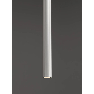 Lampa wisząca tuba ryflowana Ripp LED CCT 2700-3000-4000K 2cm H60cm biała