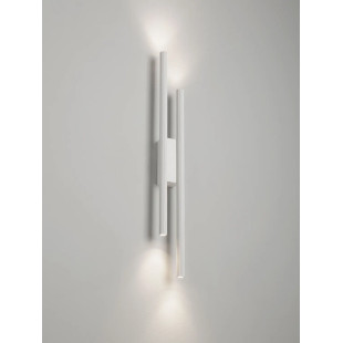 Kinkiet podwójny ryflowany Ripp LED CCT 2700-3000-4000K 60cm biały