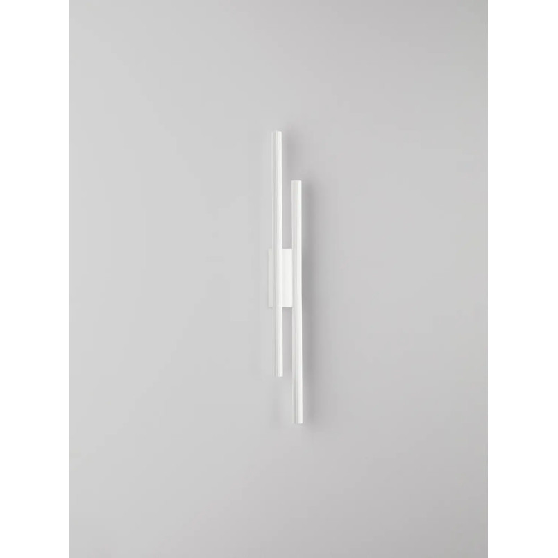 Kinkiet podwójny ryflowany Ripp LED CCT 2700-3000-4000K 60cm biały