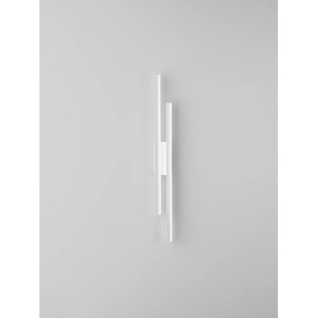 Kinkiet podwójny ryflowany Ripp LED CCT 2700-3000-4000K 60cm biały