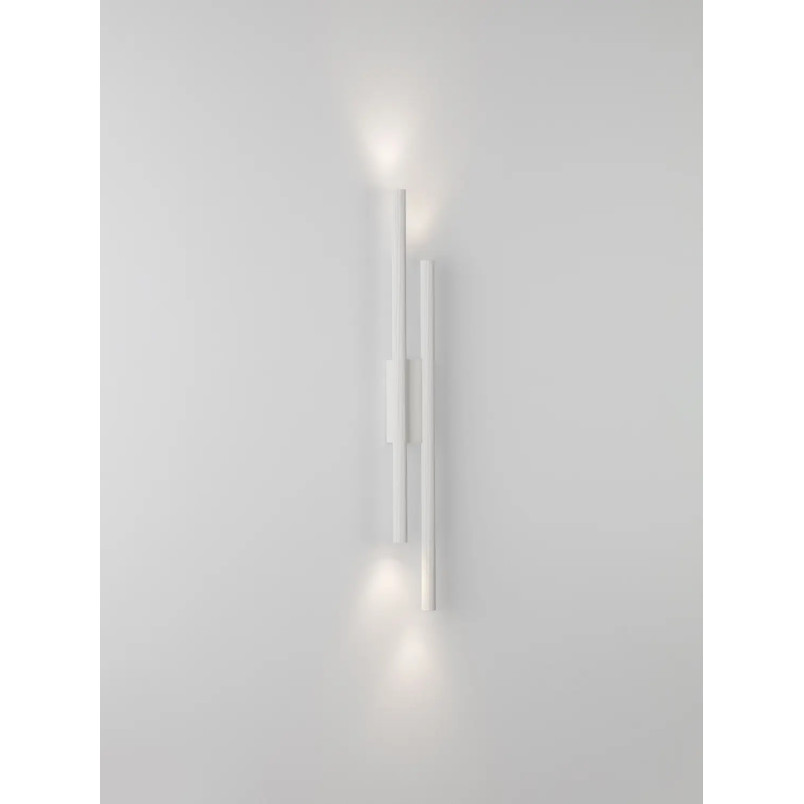 Kinkiet podwójny ryflowany Ripp LED CCT 2700-3000-4000K 60cm biały