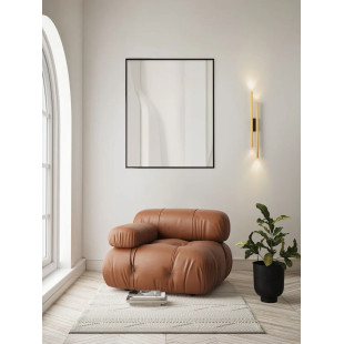 Kinkiet podwójny ryflowany Ripp LED CCT 2700-3000-4000K 60cm złoty mosiądz