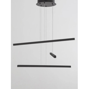 Lampa wisząca 3 punktowa Lion 55cm LED 3000K czarna