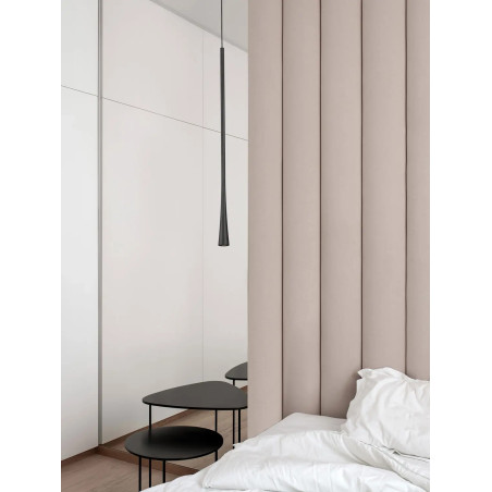 Lampa wisząca akcentująca - minimalistyczna Ticco 3cm LED 3000K czarna