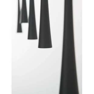 Lampa wisząca 4 punktowa na listwie Ticco 110cm LED 3000K czarna