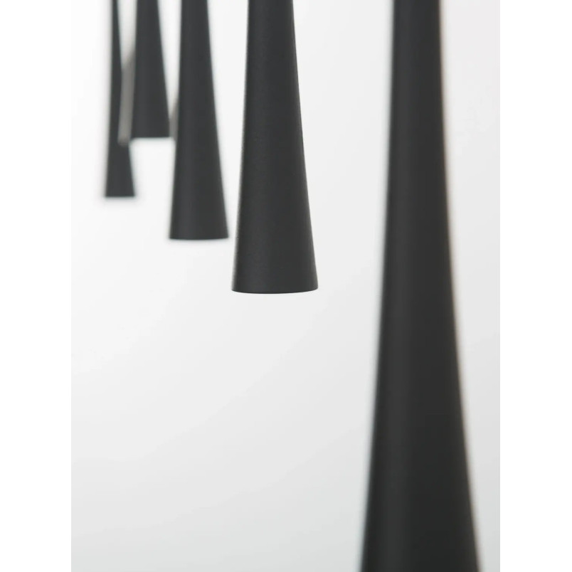 Lampa wisząca 4 punktowa na listwie Ticco 110cm LED 3000K czarna