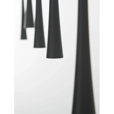 Lampa wisząca 4 punktowa na listwie Ticco 110cm LED 3000K czarna