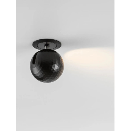 Reflektor podtynkowy kula Berceto 5,5cm LED 2700K czarny