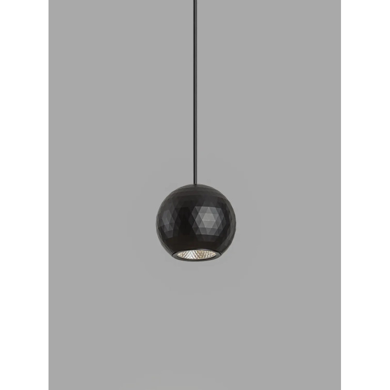 Lampa wisząca kula - podtynkowa Berceto 5,5cm LED 3000K czarna