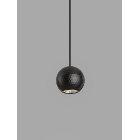 Lampa wisząca kula - podtynkowa Berceto 5,5cm LED 3000K czarna