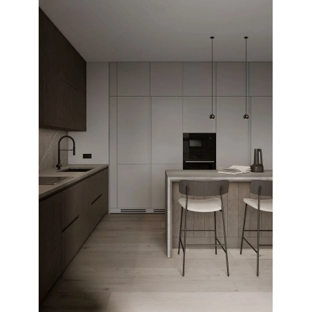 Lampa wisząca kula - podtynkowa Berceto 5,5cm LED 3000K czarna