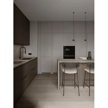 Lampa wisząca kula - podtynkowa Berceto 5,5cm LED 2700K czarna