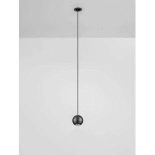 Lampa wisząca kula - podtynkowa Berceto 5,5cm LED 2700K czarna