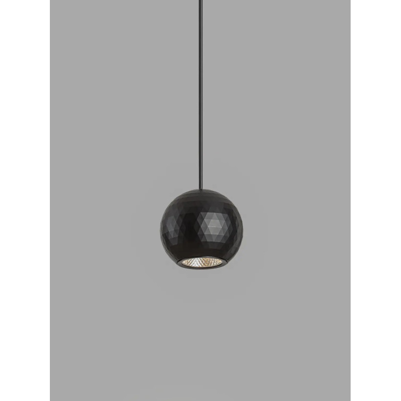 Lampa wisząca kula - podtynkowa Berceto 5,5cm LED 2700K czarna