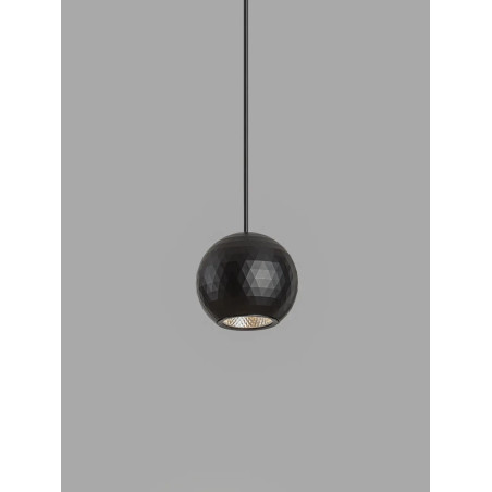 Lampa wisząca kula - podtynkowa Berceto 5,5cm LED 2700K czarna