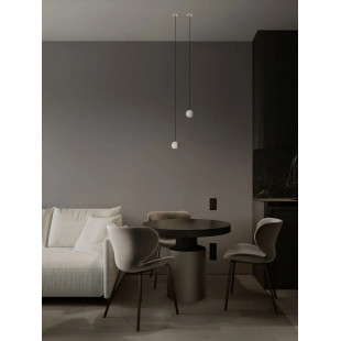 Lampa wisząca kula - podtynkowa Berceto 5,5cm LED 3000K biała