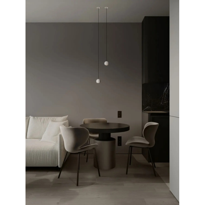 Lampa wisząca kula - podtynkowa Berceto 5,5cm LED 2700K biała