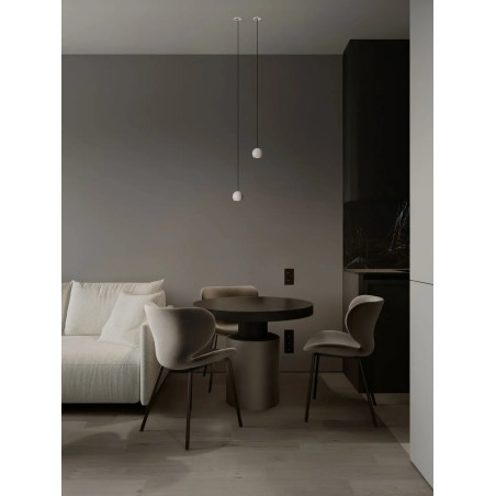 Lampa wisząca kula - podtynkowa Berceto 5,5cm LED 2700K biała