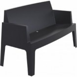 Sofa ogrodowa Box czarna Siesta - Komfort i styl |