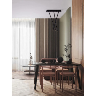 Lampa sufitowa 3 punktowa - regulowana Sotto 45cm LED 3000K czarna