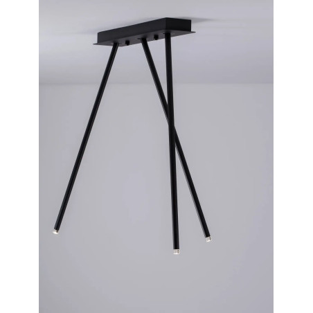 Lampa sufitowa 3 punktowa - regulowana Sotto 45cm LED 3000K czarna