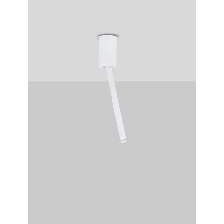 Lampa sufitowa tuba minimalistyczna Grezzo 5cm H29,5cm LED 3000K biała