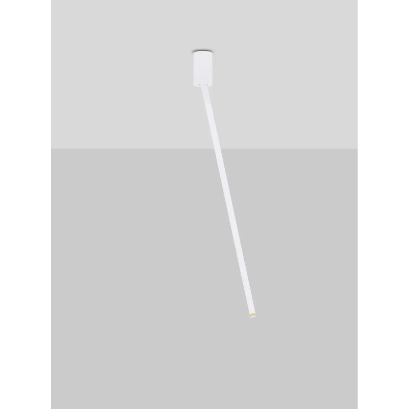 Lampa sufitowa tuba minimalistyczna Grezzo 5cm H70cm LED 3000K biała