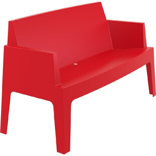 Sofa ogrodowa dwuosobowa Box czerwona Siesta - Komfort i styl