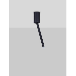 Lampa sufitowa tuba minimalistyczna Grezzo 5cm H29,5cm LED 3000K czarna