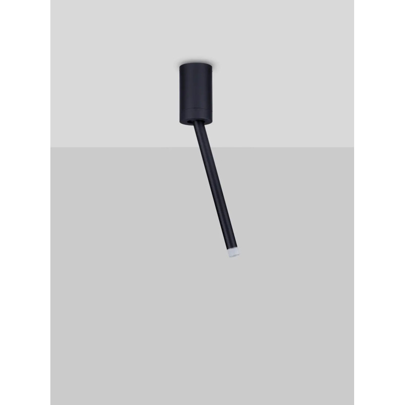 Lampa sufitowa tuba minimalistyczna Grezzo 5cm H29,5cm LED 3000K czarna