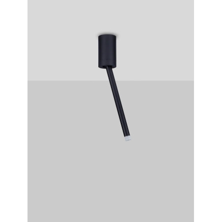 Lampa sufitowa tuba minimalistyczna Grezzo 5cm H29,5cm LED 3000K czarna