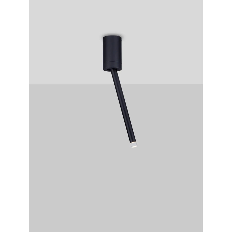 Lampa sufitowa tuba minimalistyczna Grezzo 5cm H29,5cm LED 3000K czarna