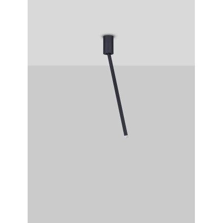 Lampa sufitowa tuba minimalistyczna Grezzo 5cm H49,5cm LED 3000K czarna