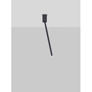 Lampa sufitowa tuba minimalistyczna Grezzo 5cm H49,5cm LED 3000K czarna