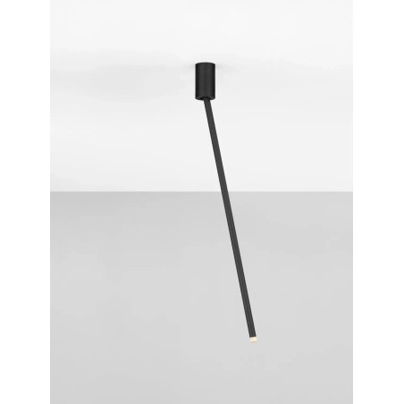 Lampa sufitowa tuba minimalistyczna Grezzo 5cm H70cm LED 3000K czarna