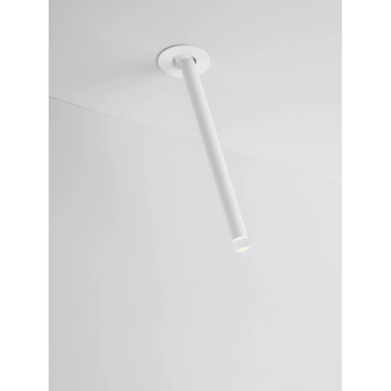 Lampa sufitowa podtynkowa - regulowana Sotto 5cm H24cm LED 3000K 25° biała