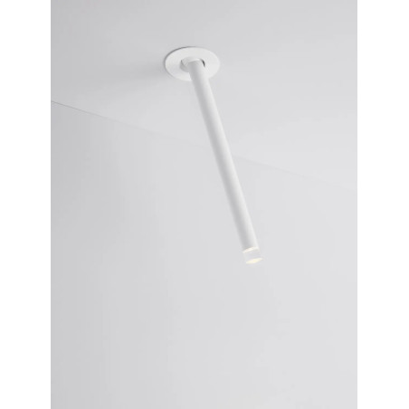 Lampa sufitowa podtynkowa - regulowana Sotto 5cm H24cm LED 3000K 25° biała