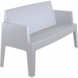 Sofa ogrodowa Siesta Box - Dwuosobowa, Srebrnoszara | Komfort i styl