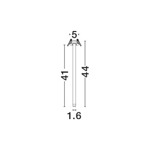 Lampa sufitowa podtynkowa - regulowana Sotto 5cm H44cm LED 3000K 25° biała