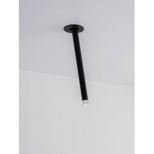 Lampa sufitowa podtynkowa - regulowana Sotto 5cm H24cm LED 3000K 25° czarna