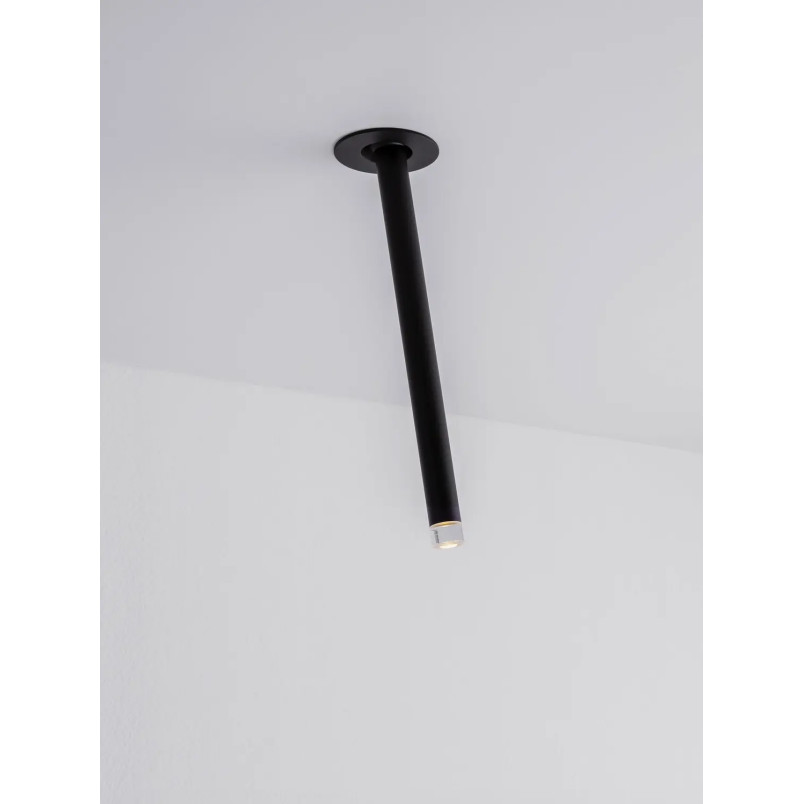 Lampa sufitowa podtynkowa - regulowana Sotto 5cm H24cm LED 3000K 25° czarna