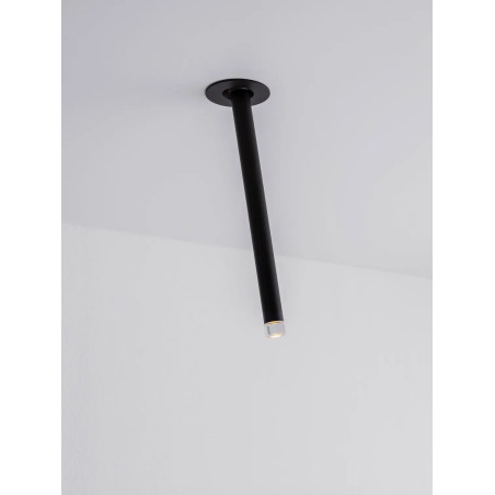 Lampa sufitowa podtynkowa - regulowana Sotto 5cm H24cm LED 3000K 25° czarna